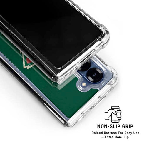 NHL Minnesota Wild Distressed Galaxy Z Fold6 Clear Case